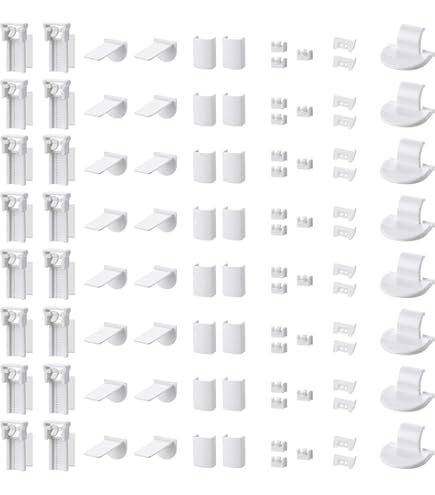 Set van 48 stuks plissé reserveonderdelen, klemhouder, klemhouder, met
