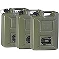 Hünersdorff 802011, Set di 3 taniche per Carburante Professionale, 20 l, per Benzina, Diesel e Altri Prodotti pericolosi, Oli