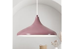 ‎BAMYUM bamyum Champion Hängelampe Kinderzimmer Lila Metall Ø35 cm, Pendelleuchte Vintage, Lampenschirm Hängelampe Esstisch Wohnzimmer, Pendelleuchte Esstisch, Küchenlampe Hängend, Kinderzimmerlampe Lila