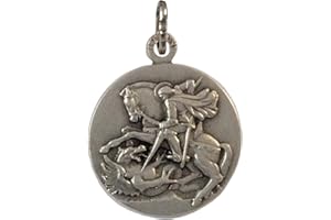 I G J MEDAGLIA DI SAN GIORGIO DIAMETRO MM 20 - LE MEDAGLIE DEI SANTI PATRONI - 100% MADE IN ITALY