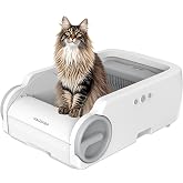 Haustier BLW02 Akıllı Kedi Tuvaleti - APP Kontroll&uuml;, Kızıl&ouml;tesi Sens&ouml;rl&uuml; ve 6.5L Geniş Hazne A&ccedil;ık Tasarım