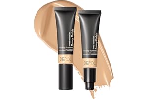 JEMPET Base hidratante mate Tinted – Crema hidratante 2 en 1 – Dewy Finish Cream Foundation e imprimación facial ligera (04, 30 ml)