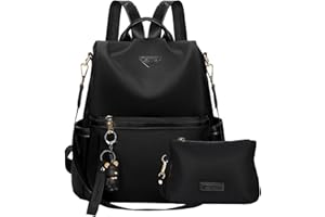 Leathario Zaino Donna Antifurto e Impermeabile, Zainetto, Zaini, Borsa Donna per Ufficio, Lavoro, Università, Viaggio