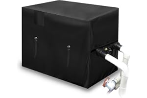 MRWIZMS Cubierta para Bomba de Piscina, Cubierta para Calentador de Piscina, Cubierta de Bomba de Calor de Tela Oxford 600D, Impermeable, Resistente a los Rayos UV y al Polvo para Bombas de Calor de Piscina