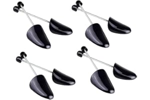 HAPPYUPCITY 4 pares de longitud ajustable para adultos de zapatos de árbol de camilla soporte para botas moldeador de soporte para hombres tamaño plástico práctico portátil