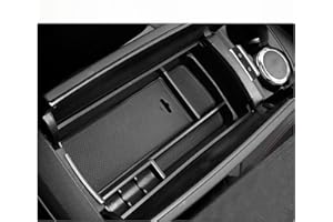 BIXUAN Pudełko do przechowywania do Peugeot 3008 5008, czarny organizer z matą antypoślizgową do konsoli środkowej, wewnętrzny organizer do redukcji hałasu