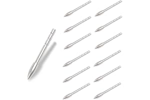ELONG OUTDOOR 12 Stück Bogenschießen Pfeilspitzen Einsetzen Jagdspitzen 85 Grain 100 Grain 125 Grain für ID 4,2mm Carbon Pfeile Pfeilschaft