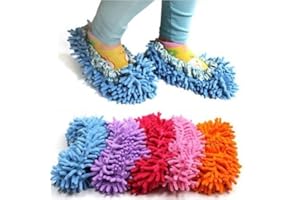 MNIXY Chaussons-serpillière pour Le Nettoyage de la Salle de Bains, la Cuisine, Le Bureau (A)