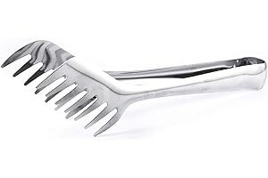 HOUSE COLLECTION Molla pinza Plus per spaghetti e pasta, acciaio inox, 24x6x5 cm