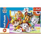 Trefl 18286 Always on time 30 par&ccedil;alı yapboz PAW Patrol 5 yaşından b&uuml;y&uuml;k &ccedil;ocuklar i&ccedil;in y&uuml;ksek kaliteli baskılı, &ccedil;ok renkli, z