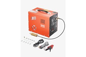VEVOR Compresor de Aire PCP Comprimido PCP de 4500 PSI/30 Mpa con Convertidor Integrado y Sistema de Enfriamiento por Ventilador, para Rifle de Aire, Botella de Buceo, 300 W 220 V, 300 x 200 x 260 mm