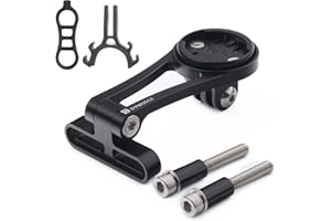 Dymoece Fahrrad Computer Halterung - Verstellbare Out Front Combo-Fahrradhalterung für Wahoo Elemnt, Bolt, Roam, Mini und Lampe