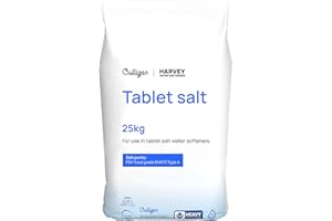 Harvey 25kg Tablet Salt for Water Softeners by Culligan Water | Original Pure Grade A/PDV Food Quality Salt | Premium and Effective Solution for Superior Softening Performance (1 x 25KG Bag)