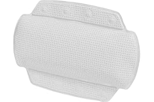 Spirella - Badewannenkissen Alaska Mit 8 Saugnäpfen Antibakteriell - Rutschhemmend 23 x 32 cm Waschbar - Kunststoff - Schneeweiß - 32 x 23 cm