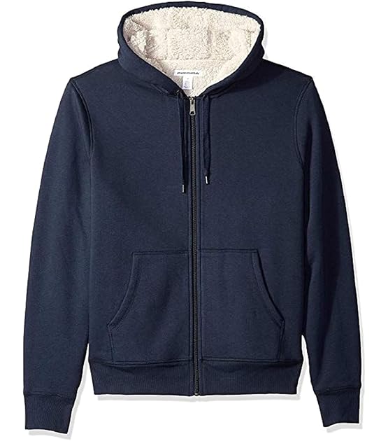 Damen Sherpa-gefütterte Fleece-Kapuzenjacke mit durchgehendem Reißverschluss (erhältlich in Übergröße)