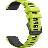 NotoCity Strap for Garmin Forerunner 55/245/165, Vivoactive 5/3, 20 mm Silicone Strap Replacement Wristbands for Garmin Venu