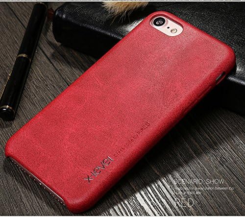 iPhone 6 / 6s Case,X-Level [Vintage Series] PU Leather iPhone 6 / 6s Case Cover [Slim Fit Business Elegant Art Style] for iPhone 6 / 6s (Iphone 6 / 6S, Red)