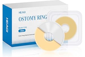 HEAGIMED 10 Pezzi Anelli Di Barriera per Stomia, Sacchetti per Colostomia, Anello Di Barriera per Sacche per Stomia Compatibile Con Tutti I Tipi E Le Marche Di Sacche, Diametro Esterno: Spessore 4 Mm