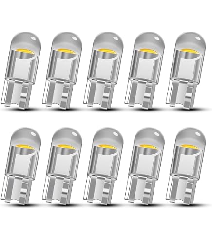 Lot De 20 Ampoules LED W5W 12V - Blanc Froid - Pour Plaque D'Immatriculation Et Éclairage Intérieur Voiture