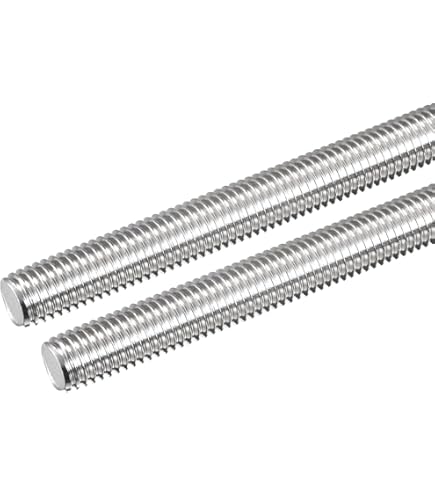 LENNIE, Tige Filetée Zingué Blanc, L.1 M, 20 Mm, TF2002B, Zingué Blanc, Tiges Filetées En Acier Force 6,8, En Acier, Vendu à L'unité, Pour La Construction, L'assemblage De Meubles
