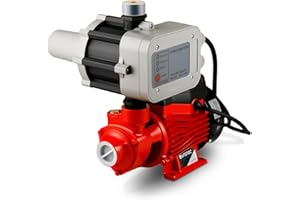 GREENCUT BAP370C - Bomba de agua con presostato BAP370C 370 W caudal máximo de bombeo 36 L/min, altura bombeo 38 m, para aguas claras, carcasa de acero inoxidable, funcionamiento silencioso