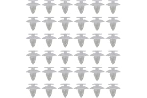 EMAGTECH 50 szt. 1038008 zaciski zderzaki mocowanie plastikowe klipsy wykończeniowe przód tył plastik biały kompatybilny z Ford Ka 1996-2008