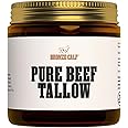 BRONZE CALF Pure Beef Tallow | Specially Rendered Beef Fat for Cooking | Grassfed British Cows | Halal Beef Dripping, Keto and Paleo Friendly | Gluten Free, Seed Free (500ml)