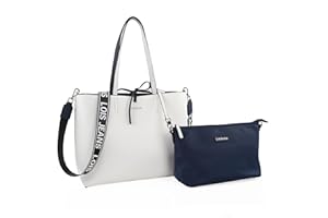 Lois - Bolso Shopper Mujer Espacioso y Elegante Bolso Hombro Mujer Casual Moderno. Shopper para Oficina Diario y Viajes Ideal