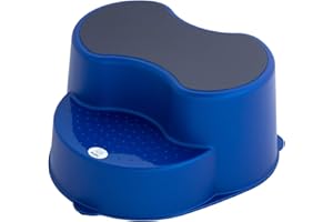 Rotho Babydesign TOP Tabouret Enfant, Surface Antidérapante, TOP, Royal Bleu perle (Bleu Foncé), 200050265