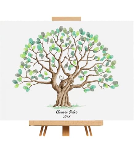 Libro Degli Ospiti Matrimonio In Legno A Forma Di Albero - Idea Regalo Alternativa, Decorazione Ricevimento