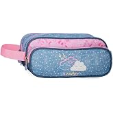 Enso Dreamer Triple pencil case, Blue, Polyester | 22x10x9cm