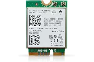HIGHZER0 ELECTRONICS Killer Series for Intel AX1690i WiFi 6E Gaming Adapter Upgrade | CNVio2 M.2 WiFi Card | High-Speed 3.0 Gbps WiFi for PC | Bluetooth 5.3 Support | Supports Intel 12th+ Gen CPUs