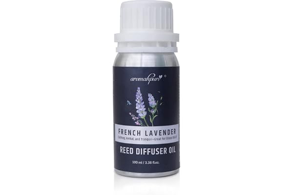 Aromahpure Reed Diffuser Oil 100ml Lavender Fragrance Refill Reed Oil for Diffuser Set IFRA-compliant Reed Diffuser Oil for home & Bathroom Fragrance Diffusers Reed sticks not included