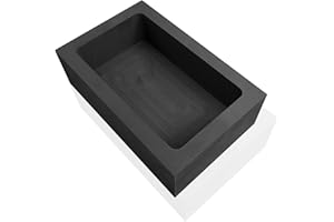 lormuzi High Purity Graphite Ingot Mold (1KG-56ML) Gold-Silver-Aluminum-Copper-Brass-Zinc-Lead Alloy Metal Casting Mould