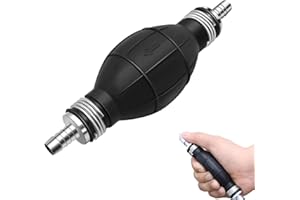 HUTHUHNHN 8mm Handpumpe Benzinpumpe, Handpumpe Kraftstoffpumpe für Auto, Boot, Motorrad, Kart, Umfüllpumpe Siphonpumpe für Benzin, Wasser, Öl, Flüssigkeits