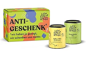 ‎JUST SPICES Just Spices Mitbringsel Geschenkbox I Geschenkset mit 2 Gewürzdosen I Als kleines Dankeschön statt Blumen