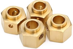 INJORA Ottone Pesi Ruota Esagonale Adattatore 8.5mm esteso per 1/10 RC Crawler Traxxas TRX-4 G63, 4Pz