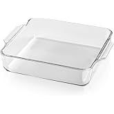 GOURMETmaxx Hot Air Fryer and Oven Casserole Dish &ndash; 1500ml | Rectangular Borosilicate Glass Baking Dish | Small Dish for Prep
