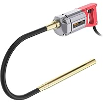 Arebos Hand – betonmengaar | 580 W – 1500 W | elektrisch | flexibele golf | continu gebruik (1500 W 6 M Lengte kabel