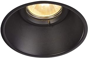 SLV LED Einbaustrahler HORN-O, rund, IP21 | Dimmbare Decken-Lampe zur Beleuchtung innen | LED Spot, Fluter, Deckenstrahler, Deckenleuchte, Einbau-Leuchte | 1-flammig, GU10 QPAR51