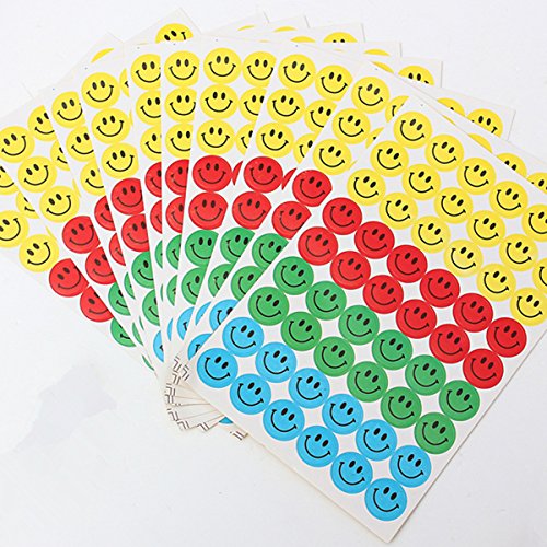 KINGSO1620 Smile Aufkleber Gesicht Sticker Set