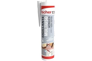 Fischer Sigillante Multiuso Acrilico SA 310 Grigio, Ideale per Supporti Porosi, Muro, Legno, Cartongesso, Inodore, 9387