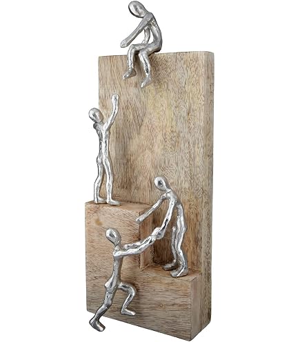 60616 Sculpture Palmeira En Verre Multicolore Sur Pied Noir 15 X 17 X 28Cm