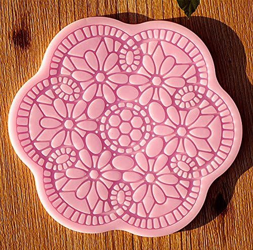 LC Hexagon Flower Z005 Embossing Lace Fondant Mould Cake Decoration Mould Polymer Clay Resin Molds