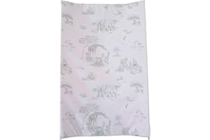 The Gilded Bird Wedge Baby Changing Mat w/Raised Sides, Change Pad, 69cm x 44cm, Extra Thick, Wipeable (Safari Toile)
