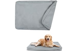 YWYHHM Dog Bed Cover,Dog Crate Pad Replacement Cover,Waterproof Replacement Dogs Beds Covers,Dog Crate Pad Pet Cushion Mattress Protector Cover (L: 40x27x4 inch,fit for 42inch crate)