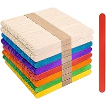 100 Bastoncini Legno Colorati - Per Lavoretti Creativi, Decorazioni Fai Da Te - Foto 12