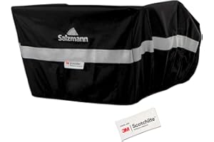 Salzmann Housse de Pluie réfléchissante pour paniers de vélo - Housse de Panier étanche - Fabriqué avec 3M Scotchlite