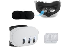 NODCOWS 6Pcs Protector de Lente y 1 Cubierta de Lente para Meta Quest 3, Vidrio Templado 9H Anti-Arañazos, Alta Definición VR Accesorios, Compatible con Meta Quest 3 Protector de Lente de Cámara