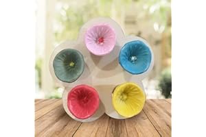 Mifull Bee Cups for Thirsty Bees Garden - Bee Insect Drinking Cup - Thirsty Pollinators Need a Drink - Bees Need Safe Places to Drink - Colorful Resin Bee Cups for Garden Decor (Colorful, 1Pc)